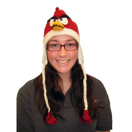 Red Cardinal Knit Hat-0