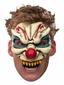 Evil Clown Chinless Vinyl Mask-0