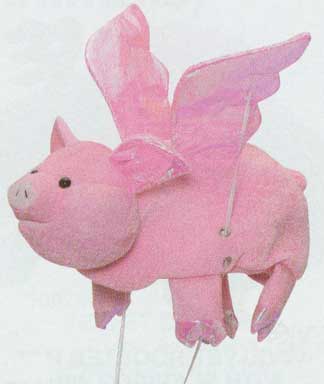 Pig Hat with flapping wings-0
