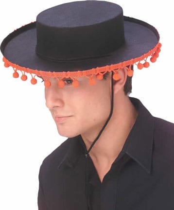 Spanish Hat with Red Fringe-0