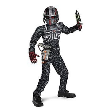 Recon Commando Children's Muscle Chest Costume-0
