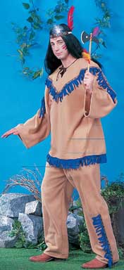 Native American Brave Adult Costume-0