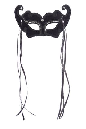 Mask with Rhinestones and Ribbon-0