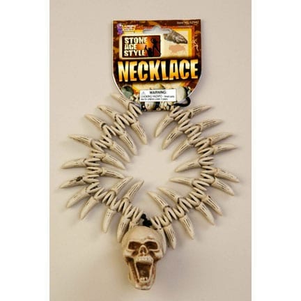 Stone Age Teeth & Skull Necklace-0