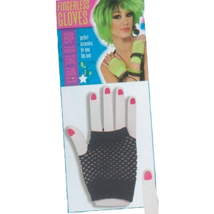 Fishnet Fingerless Gloves-0