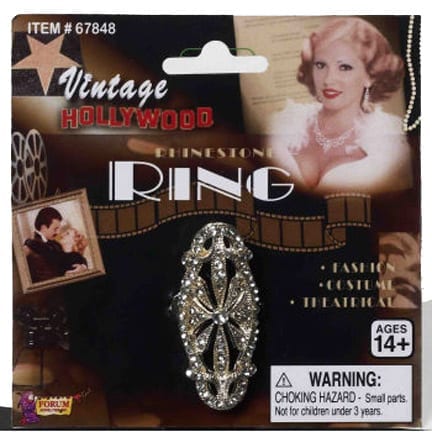 Vintage Rhinestone Ring-0