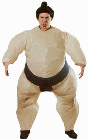 Inflatable Sumo Adult Costume-0