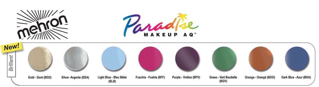 Paradise Brilliant Metallic Makeup AQ - Professional Size-0