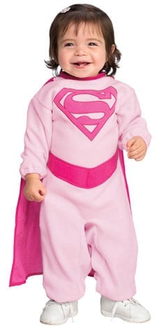 Pink Supergirl Infant Costume-0