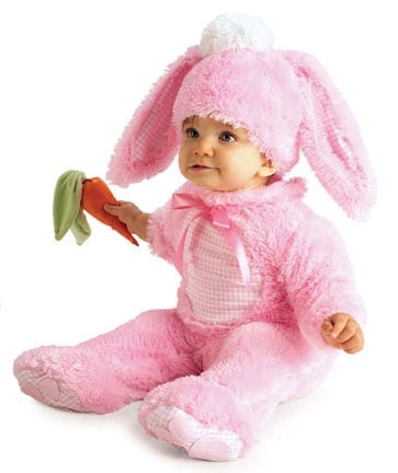 Pink Bunny with Carrot Rattle-0