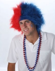 Red/Royal Blue Spirit Wig-0