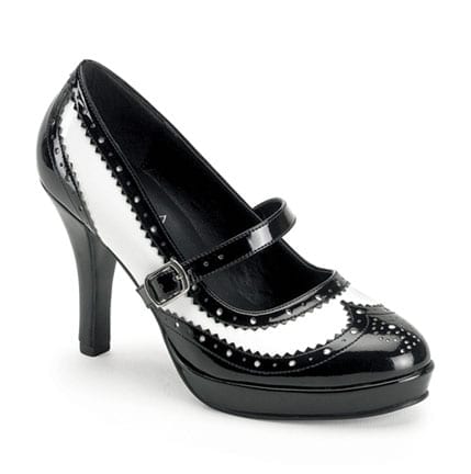 Contessa Black & White Gangster Shoes-0