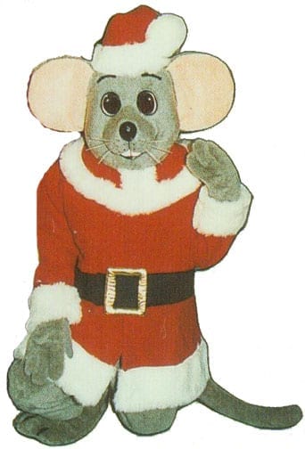 Christmas Mouse Mascot Costume-0