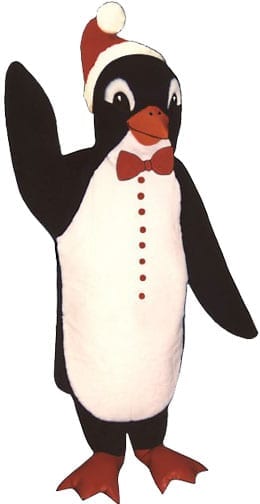 Santa Penguin Mascot-0
