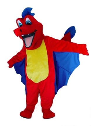 Red Dragon Mascot-0