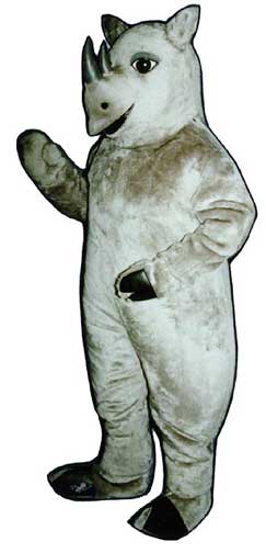 Realistic Rhino Mascot Costume-0