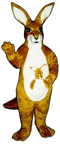Kangaroo with Joey Mascot Costume-0