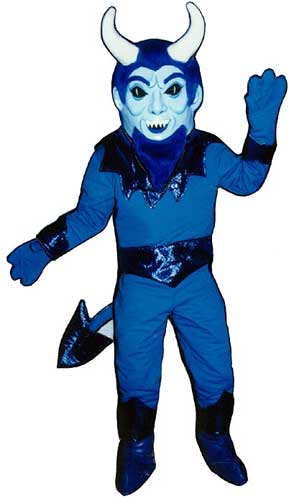 Blue Devil Mascot Costume-0
