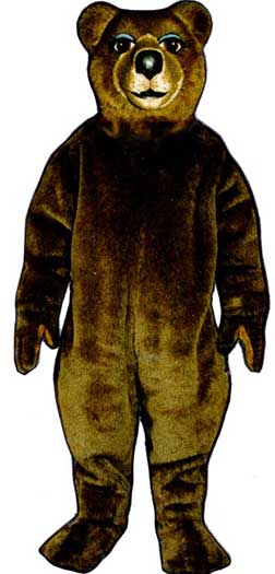 Mrs. Brown Bear Mascot Costume-0