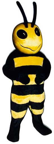 Drone Bee Mascot Costume-0