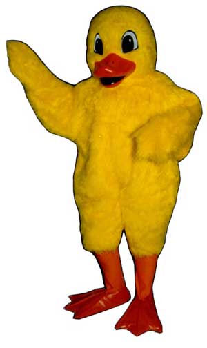 Easter Duckling Mascot Costume-0