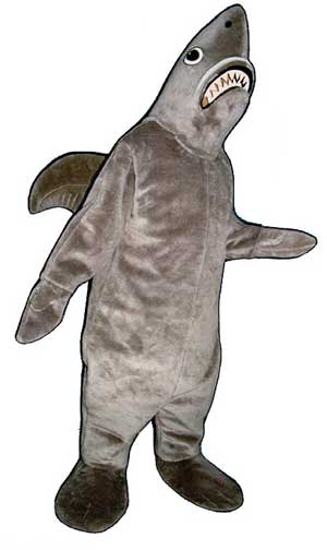 Shark Mascot Costume-0