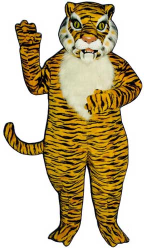 Realistic Tiger mascot costume-0