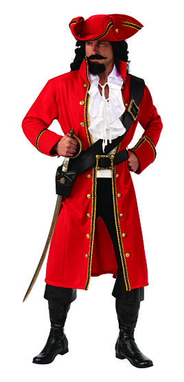 Red sales pirate jacket