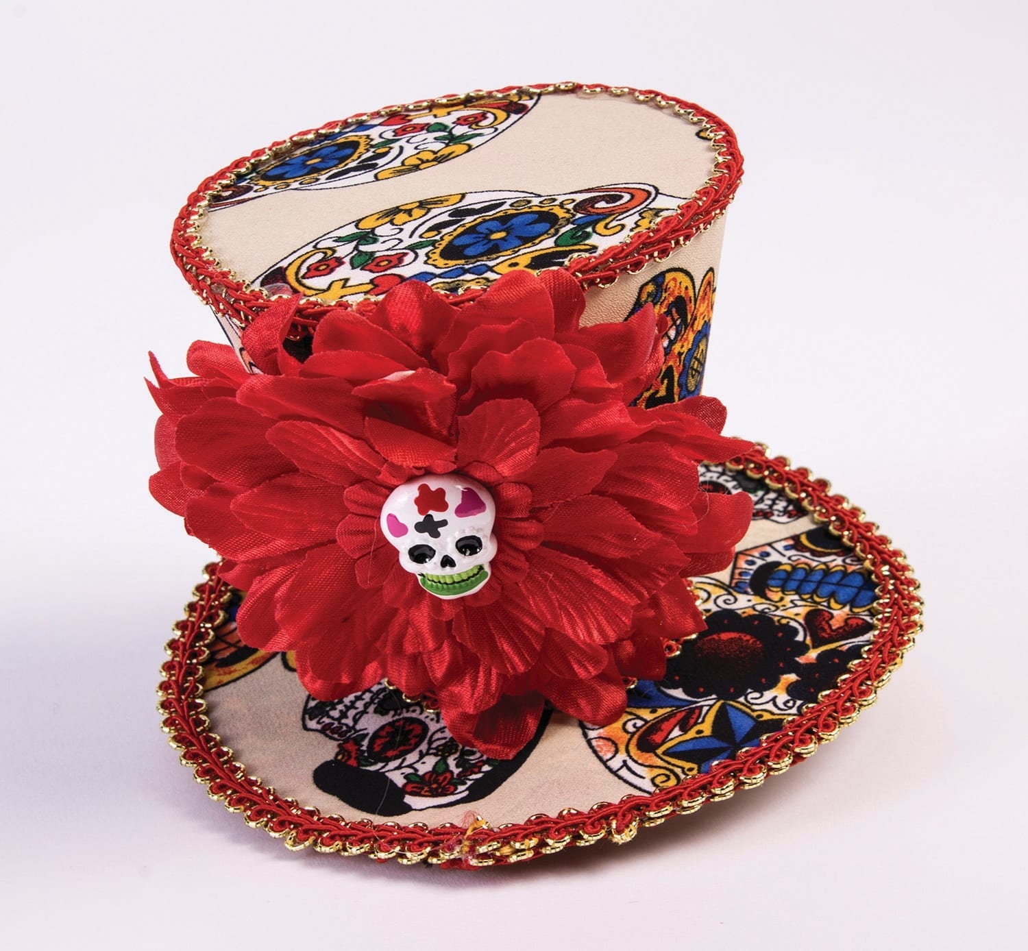 Day of the Dead Mini Top Hat-0