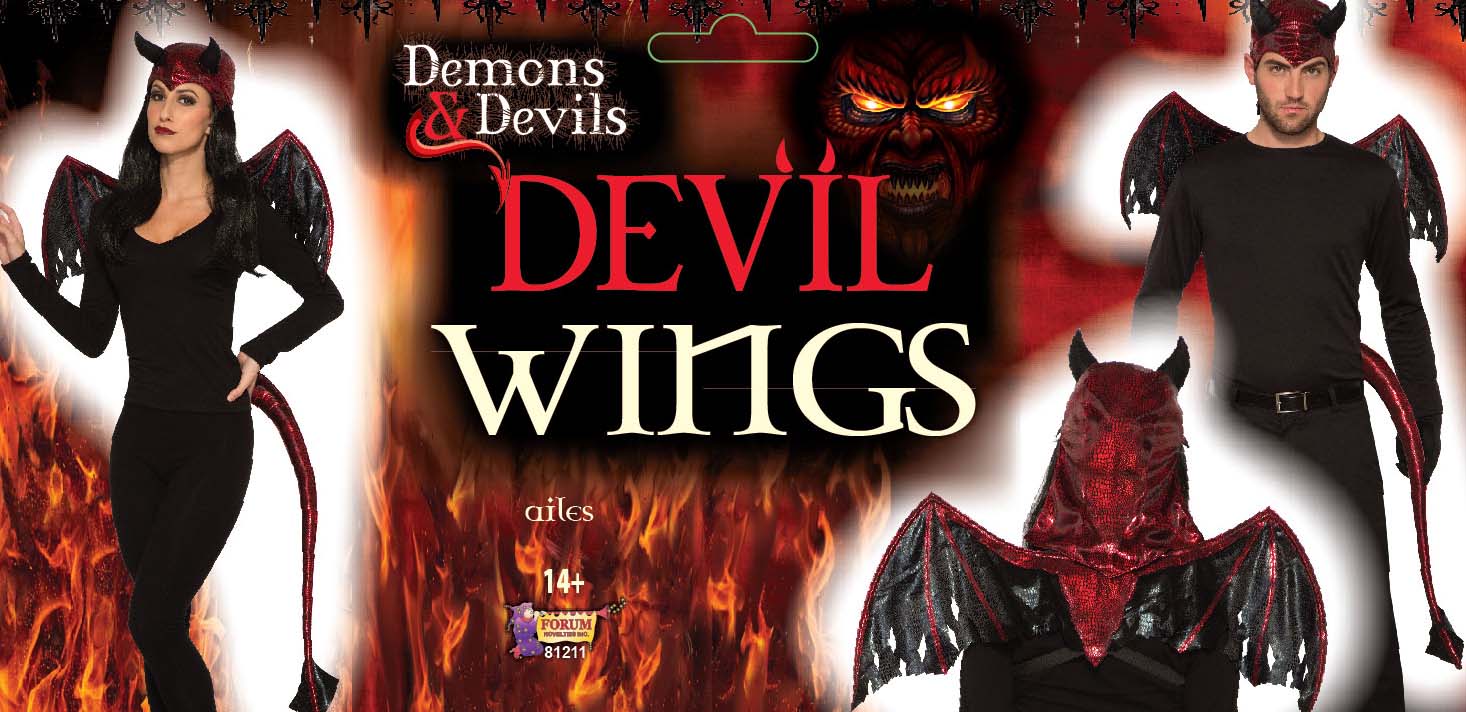 Red Devil Wings for Kids