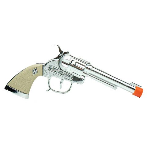 Silver Pistol Cap Gun Costume Weapon